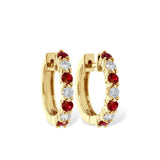 14KT Gold Ruby Earrings