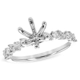 14KT Gold Diamond Semi-Mount Engagement Ring