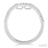 1/5 ctw Round Cut Diamond Wedding Band in 14K White Gold