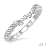 1/6 ctw Round Diamond Wedding Band in 14K White Gold