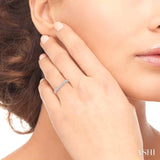 1/6 ctw Round Diamond Wedding Band in 14K White Gold