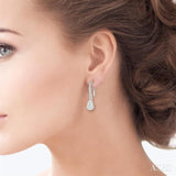 1/3 ctw Pear Shape Diamond Lovebright Earrings in 14K White Gold