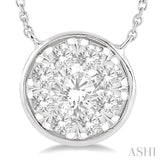 Round Shape Lovebright Essential Diamond Necklace