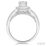 Pear Shape Semi-Mount Diamond Engagement Ring