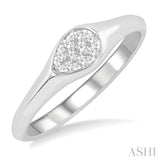 Pear Shape Lovebright Diamond Promise Ring