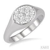 Oval Shape Lovebright Diamond Promise Ring