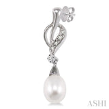 Pearl & Diamond Fashion Earrings