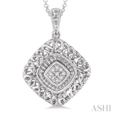 Silver Diamond Pendant