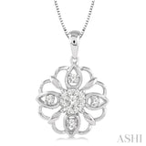 1/3 Ctw Diamond Lovebright Pendant in 14K White Gold with Chain