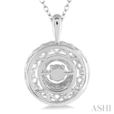 Silver Emotion Diamond Pendant