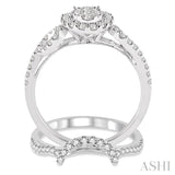 Oval Shape Lovebright Bridal Diamond Wedding Set