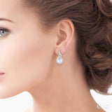 Pearl & Diamond Earrings