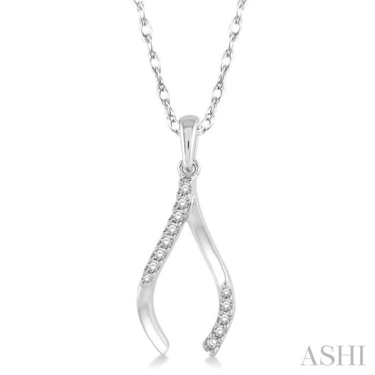 Wishbone Diamond Fashion Pendant