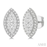 Marquise Shape Lovebright Diamond Earrings