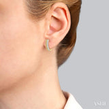 Diamond Bead Petite Huggie Earrings