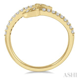 Pear Shape Diamond Fashion Open Ring