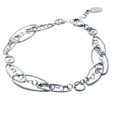 STERLING SILVER OVAL DECADENCE BRACELET