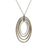 STERLING SILVER AND ROSE GOLD PLATED VANESSA NECKLACE