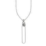 STERLING SILVER SOLO PAPERCLIP NECKLACE