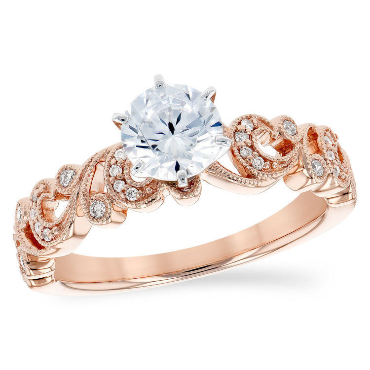 14Kt Gold Semi-Mount Engagement Ring