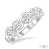 5 Stone Lovebright Diamond Wedding Band