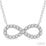 Infinity Shape Diamond Necklace